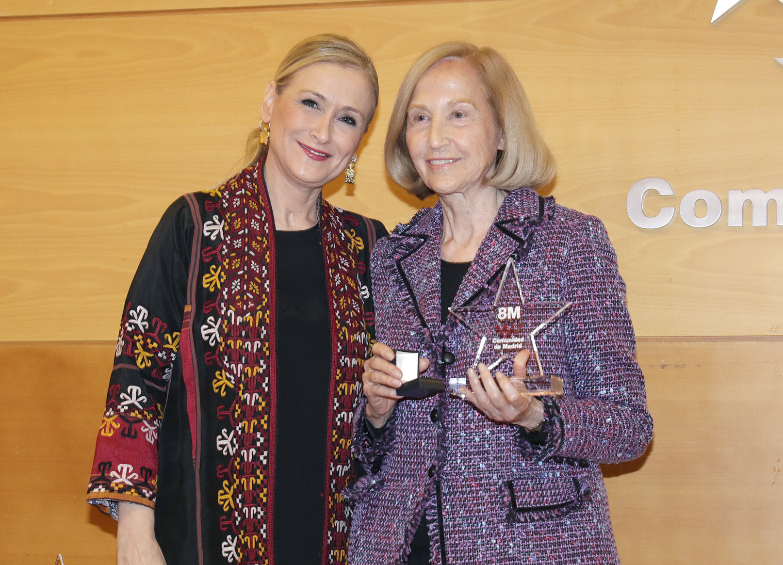 Silvia Moroder recibe una de las ‘Distinciones 8 de Marzo’ de la Comunidad de Madrid