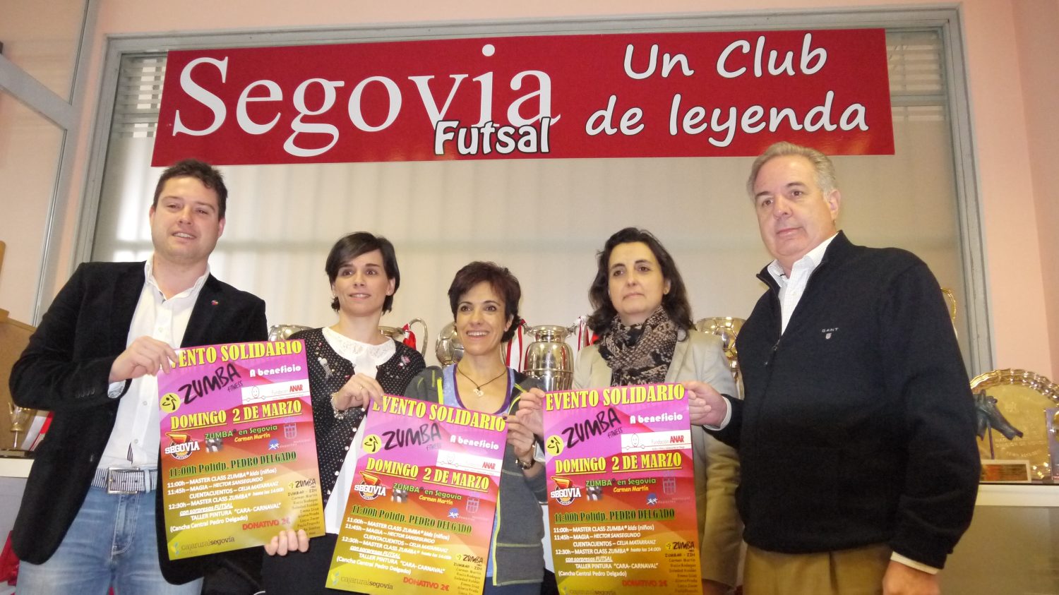 Actividad solidaria de Segovia FUTSAL  y Zumba en Segovia a beneficio de ANAR
