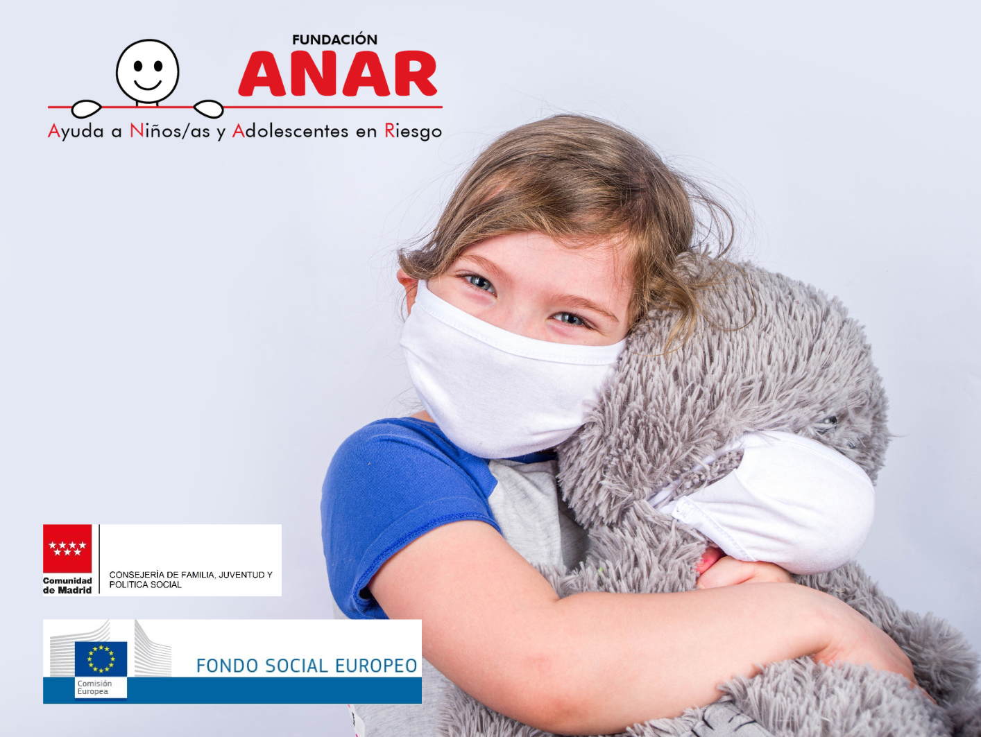 ANAR recibe una ayuda de la Comunidad de Madrid por la pandemia de la Covid-19