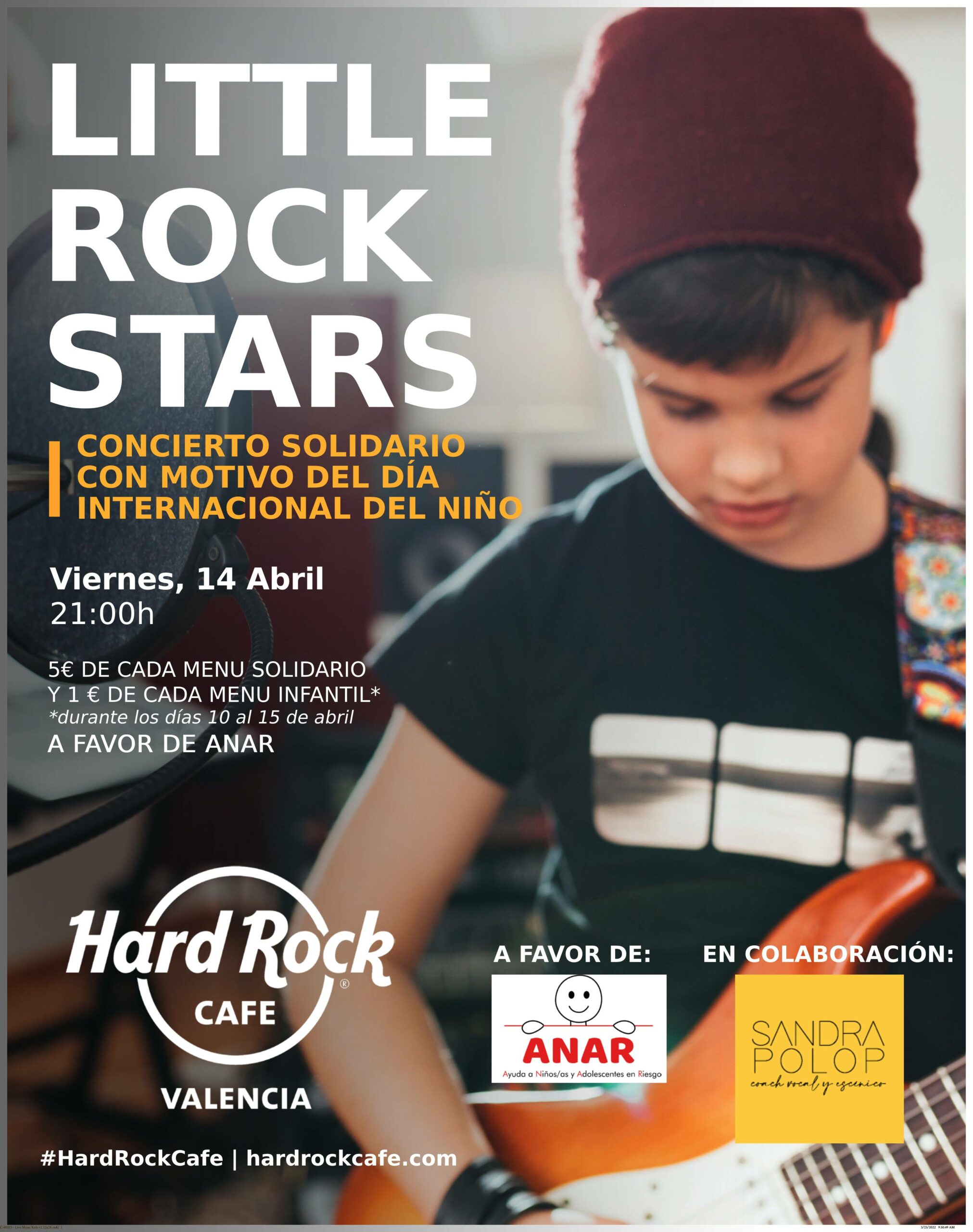 Hard Rock Cafe Valencia colabora con ANAR