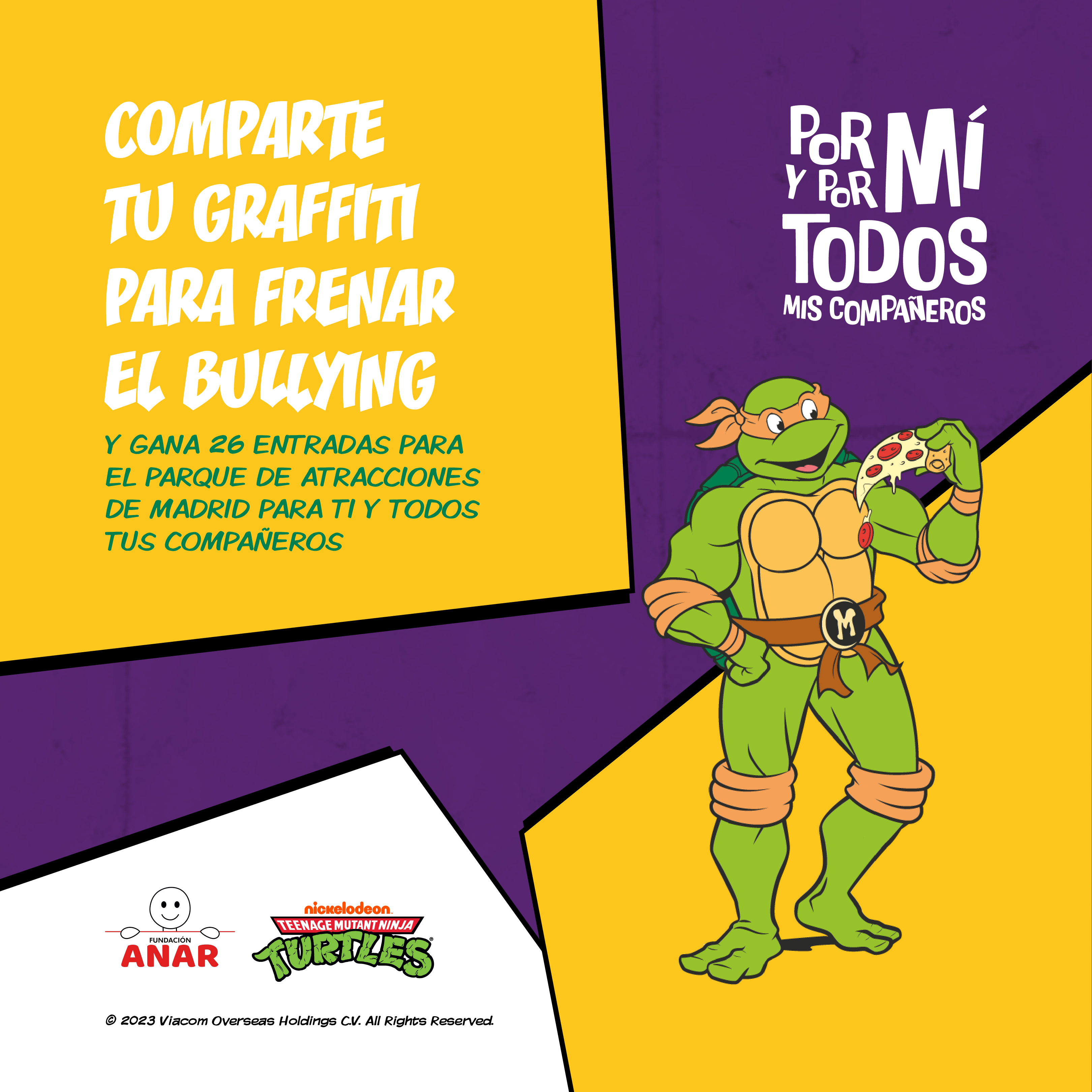 Fundación ANAR y Nickelodeon España se unen contra el bullying con ‘Por mí y por todos mis compañeros’