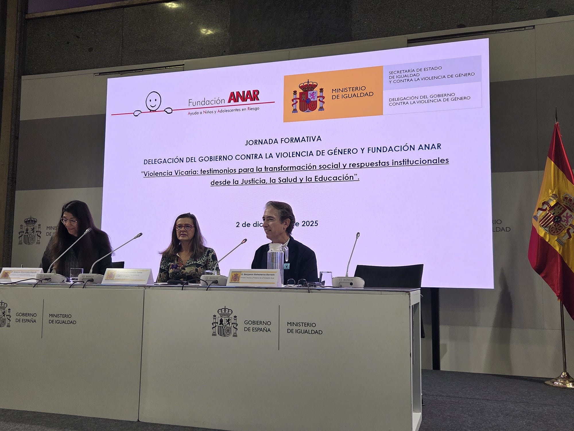 Violencia vicaria, protagonista en la jornada formativa de Fundación ANAR y el Ministerio de Igualdad